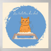Poster, Les Toilettes du Chat Poster (Voorkant)