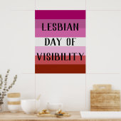 Poster - Lesbische dag van zichtbaarheid (Keuken)