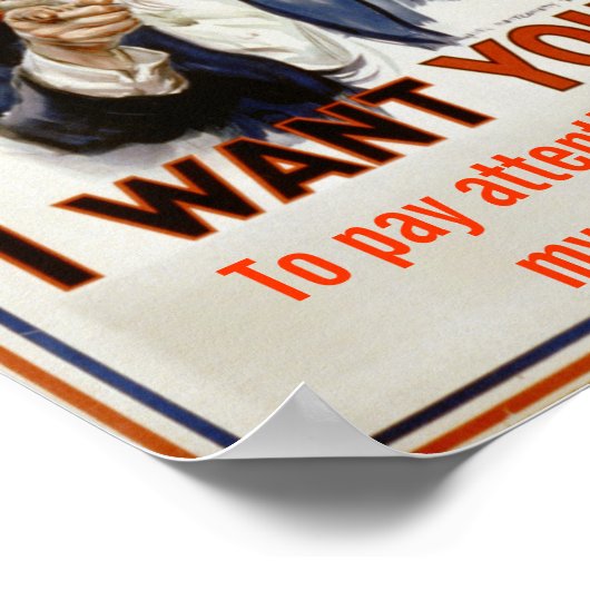 poster "Let op in klasse" (Hoek)