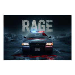 Poster Lettertype Rage