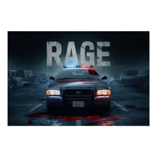 Poster Lettertype Rage (Voorkant)