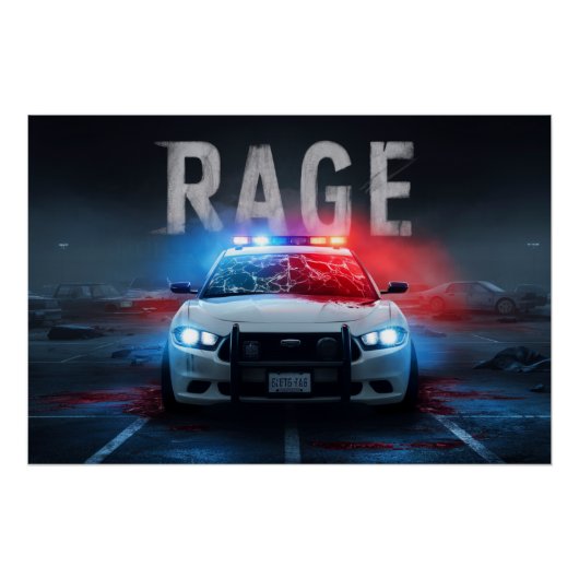 Poster Lettertype Rage 03 (Voorkant)