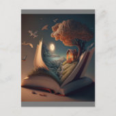 Poster Leven bij lezen Briefkaart (Voorkant)