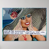 POSTER-LEVER IN DE SUNSHINE, SCHAKELAAR IN HET ZEE POSTER (Voorkant)