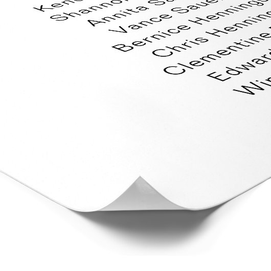 Poster Leyton Minimale 12-tabel Tabel Grafiek (Hoek)