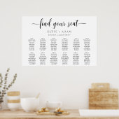 Poster Leyton Minimale 12-tabel Tabel Grafiek (Keuken)