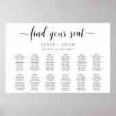 Poster Leyton Minimale 12-tabel Tabel Grafiek (Voorkant)