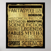 Poster Library Genre Classroom (Voorkant)