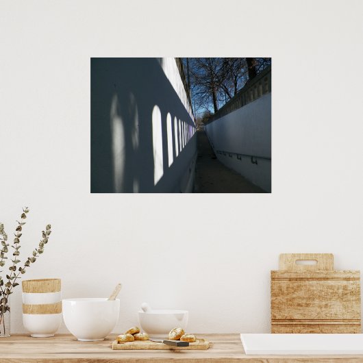 Poster Licht- en schaduwroute (Keuken)