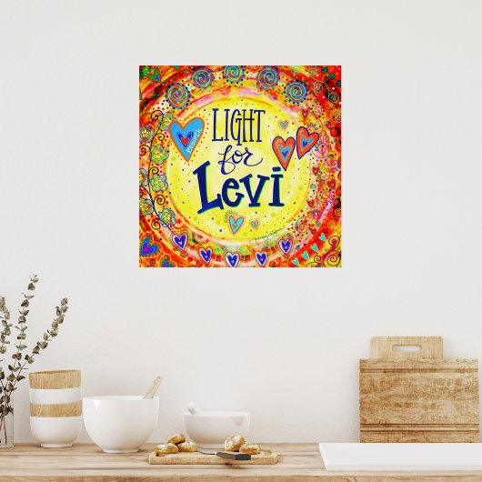 poster "Licht voor Levi" (Keuken)