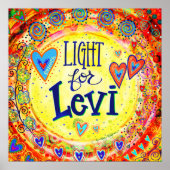 poster "Licht voor Levi" (Voorkant)