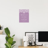 Poster lila Brocade Lace Wedding (Thuiskantoor)