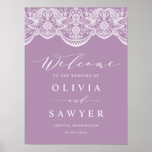 Poster lila Brocade Lace Wedding
