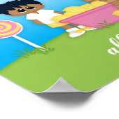 Poster limonadestandaard voor kinderen of liefdadi (Hoek)