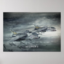 Poster Ling-Temco-Vuurde A-7 Corsair II