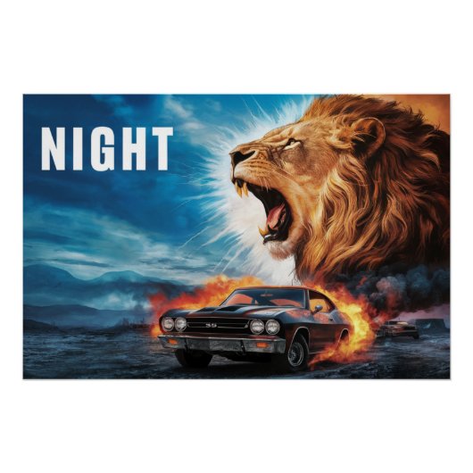 Poster Lion 05 (Voorkant)