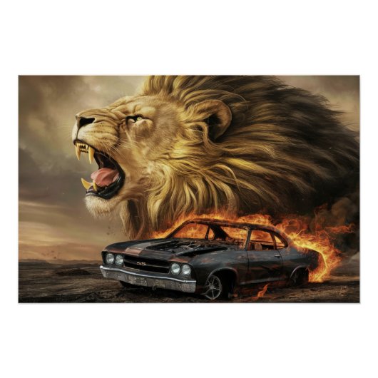 Poster Lion 06 (Voorkant)