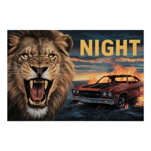 Poster Lion 07 (Voorkant)