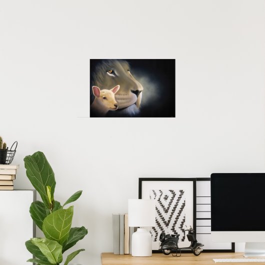 Poster Lion and the Lamb (Thuiskantoor)