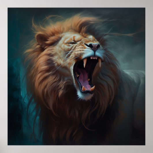 Poster Lion Feu (Voorkant)