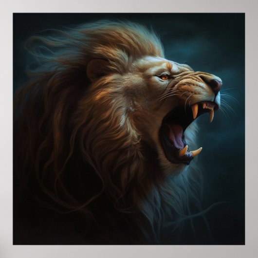 Poster Lion Feu (Voorkant)