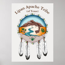 Poster Lipan Apache Tribe (van Texas)