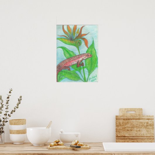 poster "Lizzard, lizzzard, lizzzard" (Keuken)