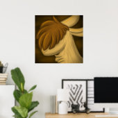 poster "Llama of Little Words" (Thuiskantoor)