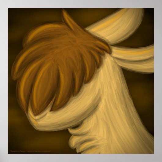 poster "Llama of Little Words" (Voorkant)