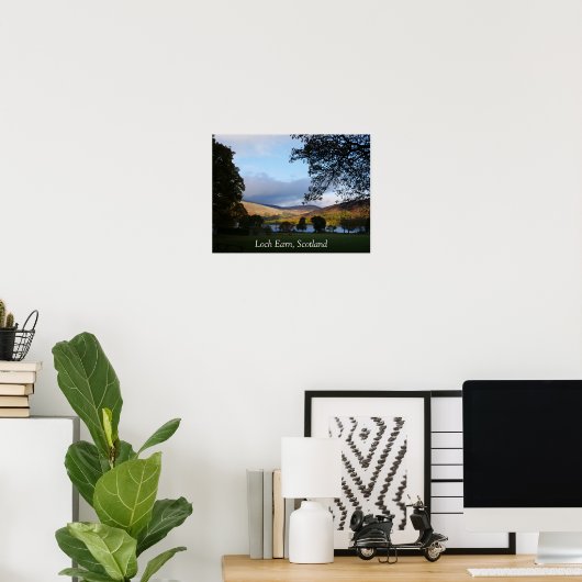 Poster Loch Earn Scotland (Thuiskantoor)