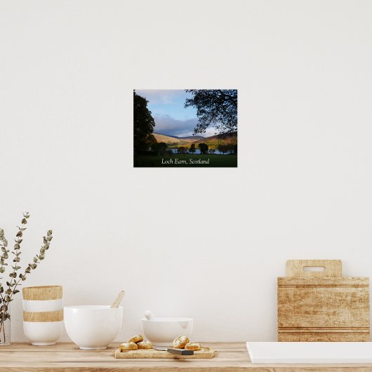 Poster Loch Earn Scotland (Keuken)