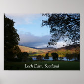 Poster Loch Earn Scotland (Voorkant)