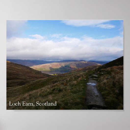 Poster Loch Earn Scotland (Voorkant)