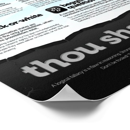 Poster Logische valies (Hoek)