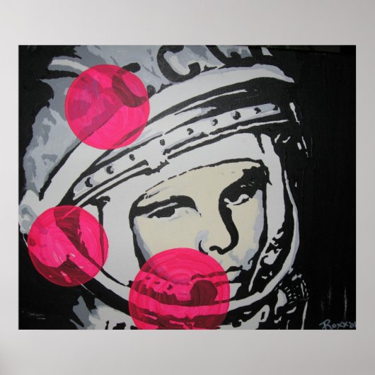 poster "Lonely Cosmonaut" (Voorkant)