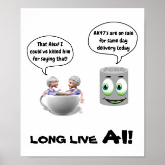 Poster Long Live AI (kunstmatige intelligentie)