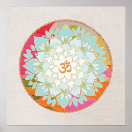 Poster Lotus Flower Mandala