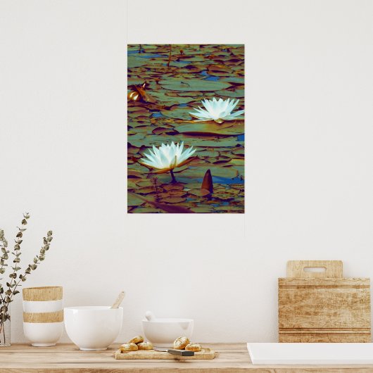 Poster Lotus Flowers (Keuken)