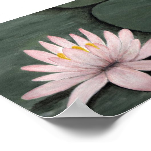 Poster Lotus Flowers afdrukken (Hoek)