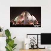 Poster Lotus Temple (Thuiskantoor)