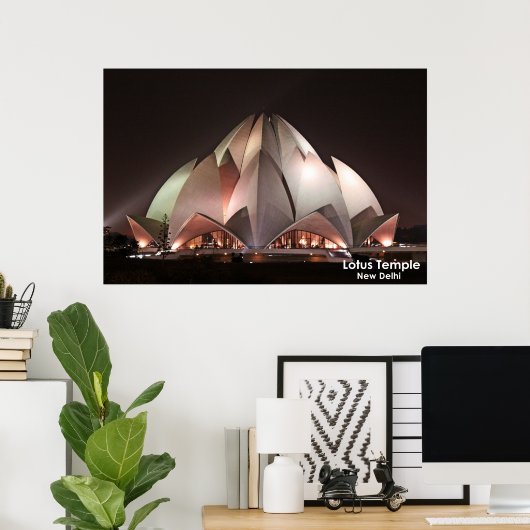 Poster Lotus Temple (Thuiskantoor)