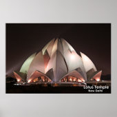 Poster Lotus Temple (Voorkant)