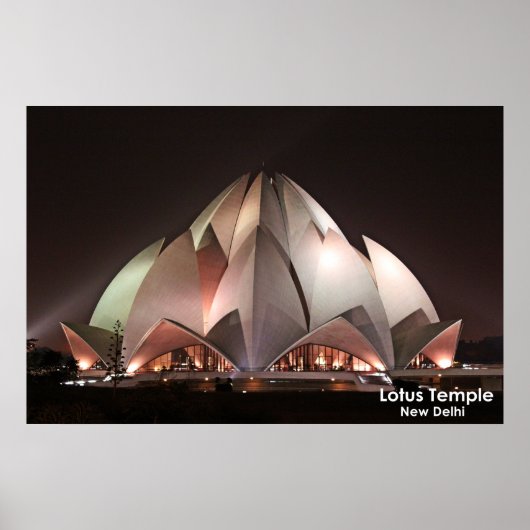 Poster Lotus Temple (Voorkant)