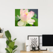 poster lotusbloem (Thuiskantoor)