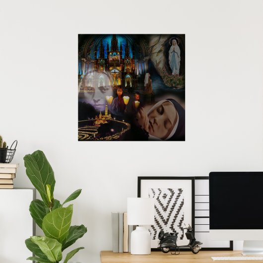 POSTER LOURDES COLLAGE (Thuiskantoor)