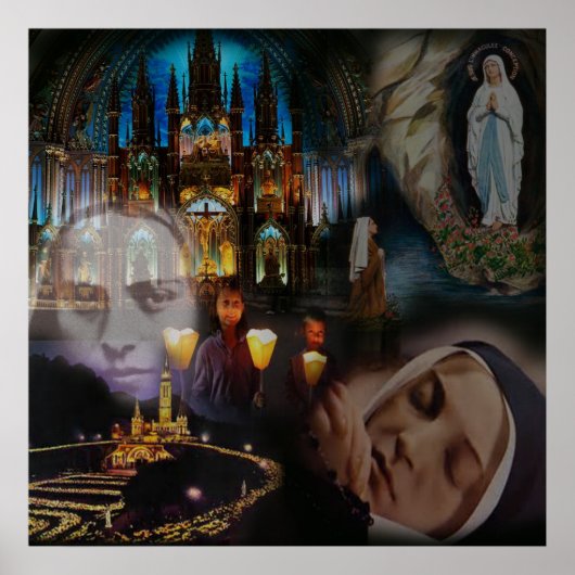 POSTER LOURDES COLLAGE (Voorkant)