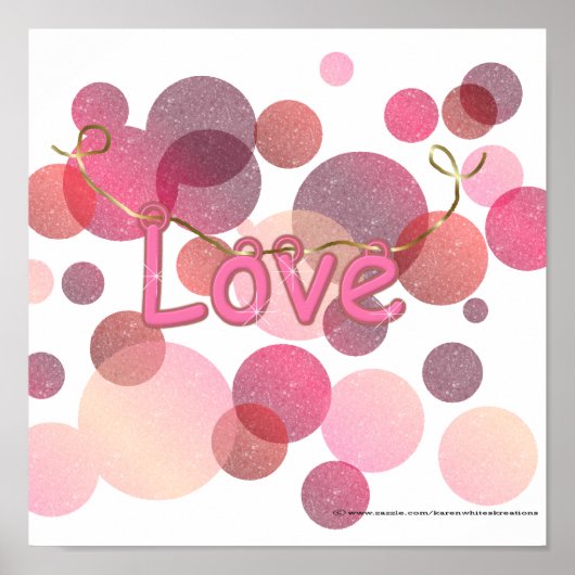 Poster Love Bubbles (Voorkant)
