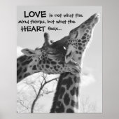 Poster LOVE is wat je hart voelt (Voorkant)