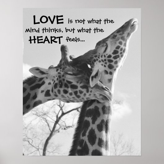 Poster LOVE is wat je hart voelt (Voorkant)