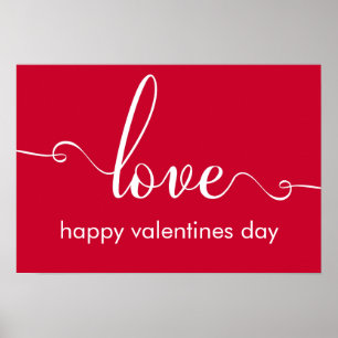 poster "Love" Stylish Valentijnsdag